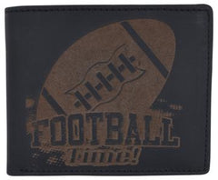 AFONiE Men's Football Stamped Wallet w/ RFID Protection