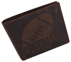AFONiE Men's Football Stamped Wallet w/ RFID Protection