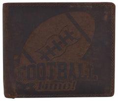 AFONiE Men's Football Stamped Wallet w/ RFID Protection