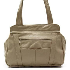Lifetime Soft Leather Tote Bag Beige