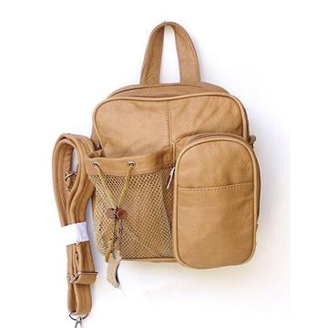 Genuine Leather Old Style Bag Tan