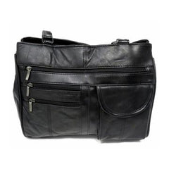 7 Compartments Leather Tote