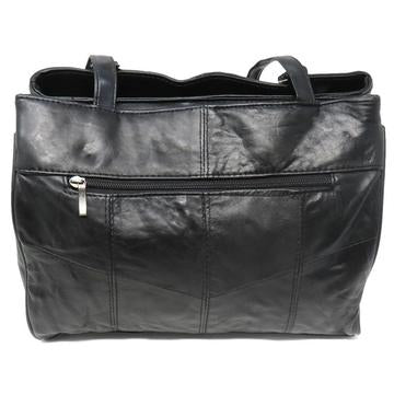 7 Compartments Leather Tote
