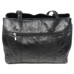 7 Compartments Leather Tote