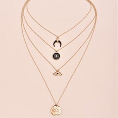 Layered Gold Women Necklace