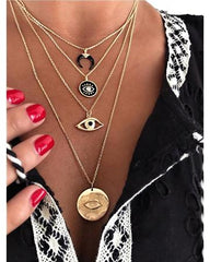 Layered Gold Women Necklace