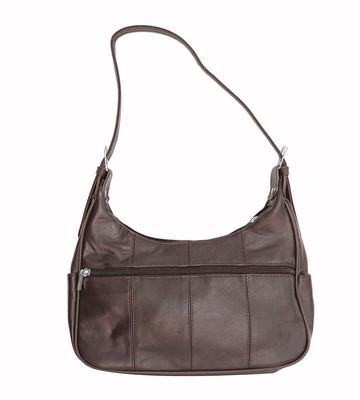 Soft Genuine Leather Shoulder Bag Brown