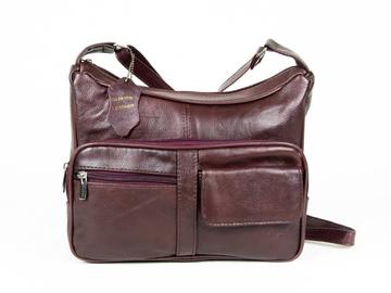 Soft Genuine Leather Purse Burgundy