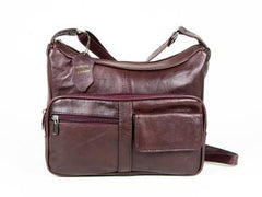 Soft Genuine Leather Purse Burgundy