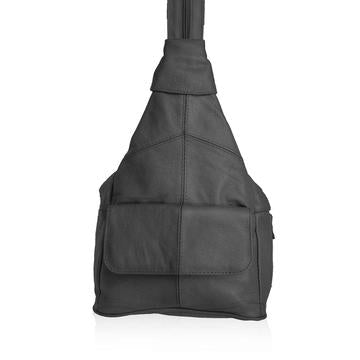 Leather Backpack by AFONiE Black