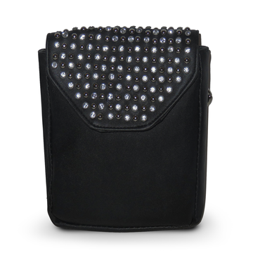 Hip Clip Pearl Studded Purse Pouch