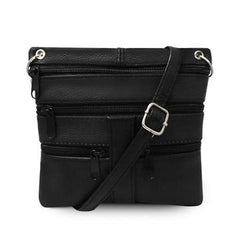 Pouch on your Belt Leather Crossbody Bag Black