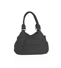 Soft Multi-Pocket Shoulder Bag Black