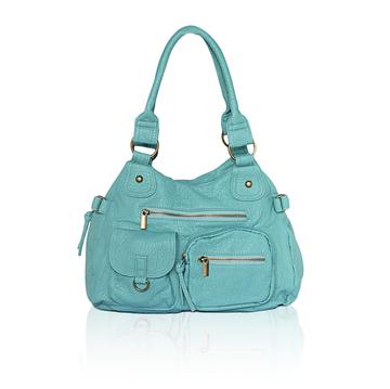 Soft Multi-Pocket Shoulder Bag Green