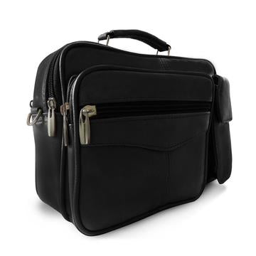 Casual Crossbody Leather Shoulder Bag Black