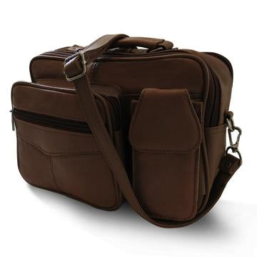 Casual Crossbody Leather Shoulder Bag Brown