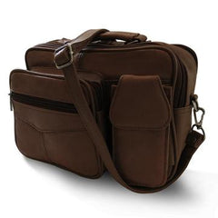 Casual Crossbody Leather Shoulder Bag Brown