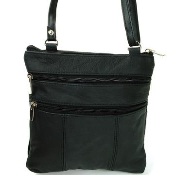 Amy’s Soft Leather Crossbody Bag Black