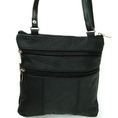 Amy’s Soft Leather Crossbody Bag Black