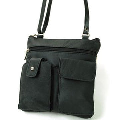 Amy’s Soft Leather Crossbody Bag Black