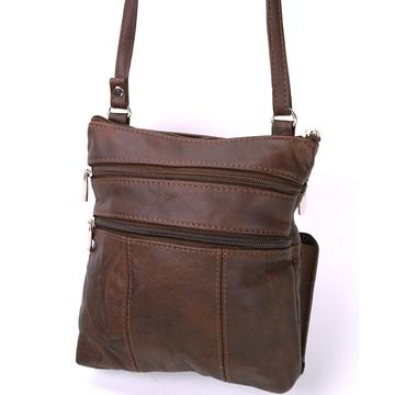 Amy’s Soft Leather Crossbody Bag Brown