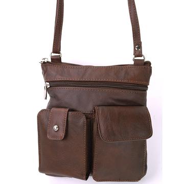 Amy’s Soft Leather Crossbody Bag Brown