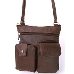Amy’s Soft Leather Crossbody Bag Brown
