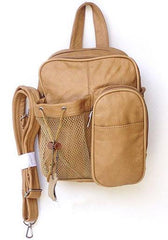 Genuine Leather Old Style Bag Tan