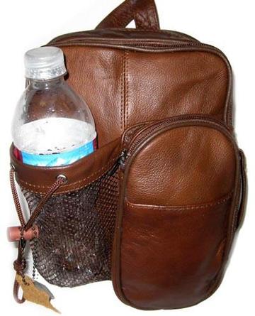 Genuine Leather Old Style Bag Brown