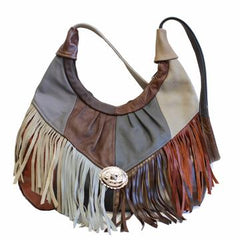 Fringe Hobo Bag (Multi-Color)