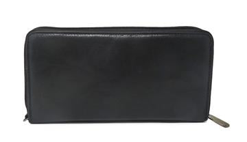 RFID Zip Around Leather Wallet