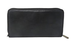 RFID Zip Around Leather Wallet