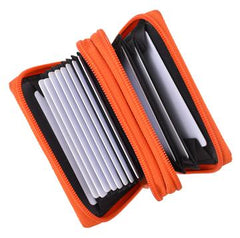 Leather Secure Cards Holder Wallet