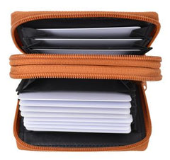 Leather Secure Cards Holder Wallet