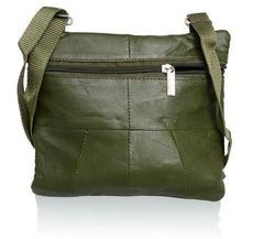 Soft, Thin, Light, Mini Crossbody Leather Purse Green