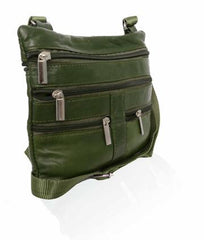 Soft, Thin, Light, Mini Crossbody Leather Purse Green