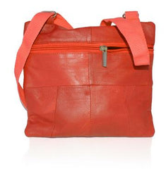 Soft, Thin, Light, Mini Crossbody Leather Purse Orange