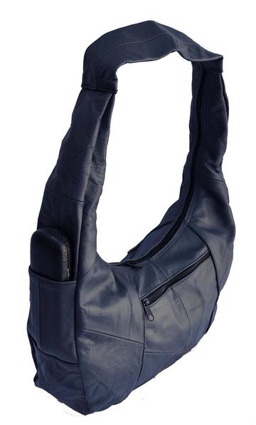 Top Zip Hobo Genuine Mexican Leather Bag - Black