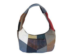 Top Zip Hobo Genuine Mexican Leather Bag - MULTI