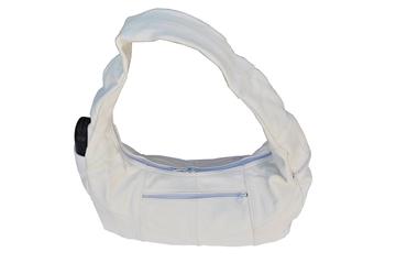 Top Zip Hobo Genuine Mexican Leather Bag -White