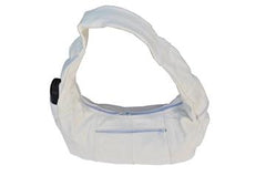 Top Zip Hobo Genuine Mexican Leather Bag -White
