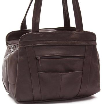 Lifetime Soft Leather Tote Bag Brown