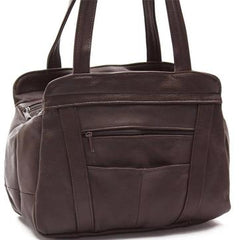 Lifetime Soft Leather Tote Bag Brown