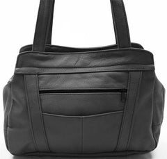 Lifetime Soft Leather Tote Bag Grey
