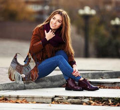 Fringe Hobo Bag (Multi-Color)