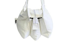Classic Genuine Leather Crossbody Bag White