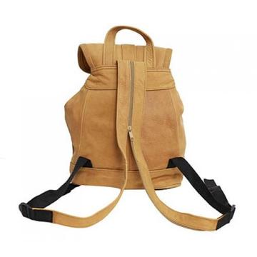 Genuine Leather Backpack with Convertible Strap Super Soft Tan