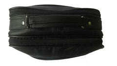 iPad Carrier Multi Pockets Traveling Black Leather Handbag