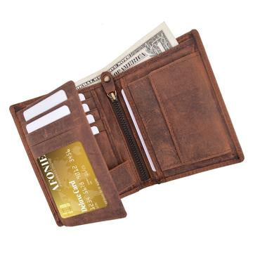 AFONiE RFID Leather European Style Wallet