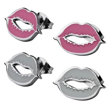 Stainless Steel Lip Earrings